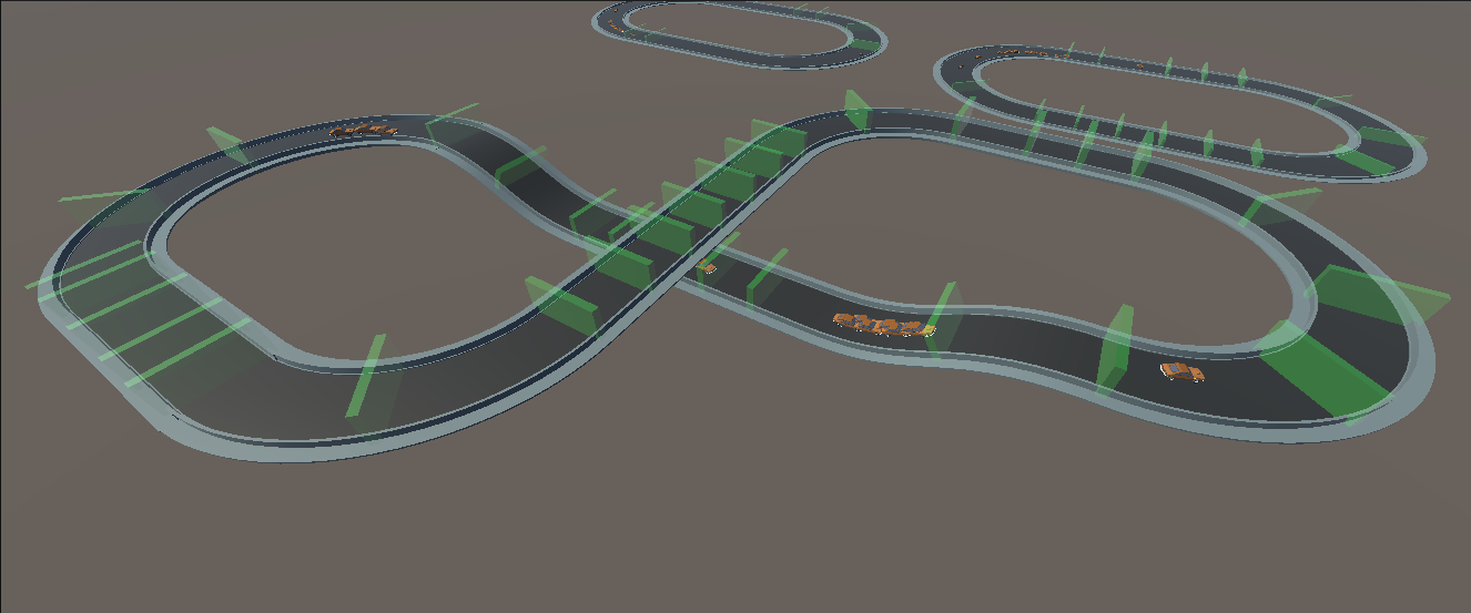 Figure 8 track perspective view during training.